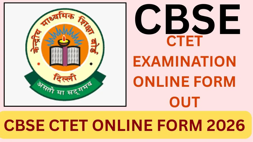 CBSE CTET ONLINE FORM 2026